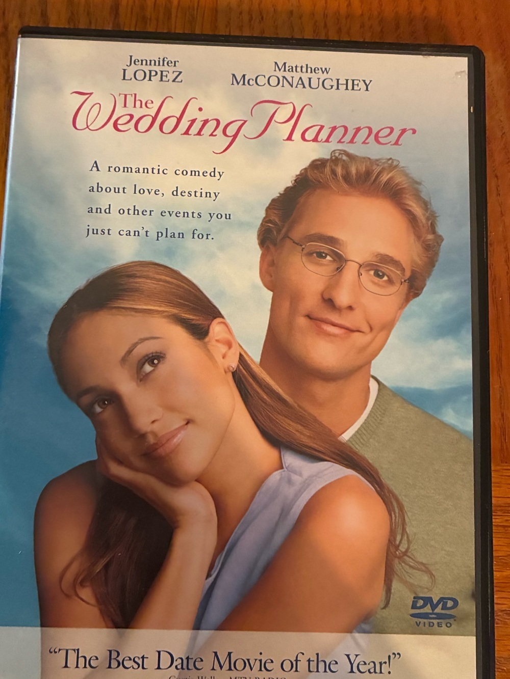 The Wedding Planner DVD - Jennifer Lopez & Matthew McConaughey - Blue Cover